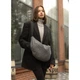 Жіноча сумка Sambag HOBO Bag-glove тканева сіра - изображение 1