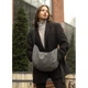 Жіноча сумка Sambag HOBO Bag-glove тканева сіра - изображение 3
