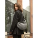 Жіноча сумка Sambag HOBO Bag-glove тканева сіра - изображение 6