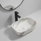 Раковина накладна MIXXUS PREMIUM DIVERSE-0114 MARBLE 455х325х135mm (MP6545) - изображение 4