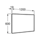 Зеркало в ванную ROCA Victoria 60x120см прямоугольное A812330406 - изображение 3