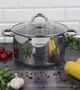 Кастрюля индукционная Ofenbach Casserole из нержавеющей стали 5.5л со стеклянной крышкой (NB-100527) - изображение 8
