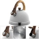 Чайник Ofenbach Whistling Kettle White 2.7л нержавеющая сталь со свистком, белый (NB-100305WH) - изображение 3