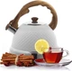 Чайник Ofenbach Whistling Kettle White 2.7л нержавеющая сталь со свистком, белый (NB-100305WH) - изображение 6