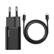 Блок живлення Baseus Super Quick Charger 20w комплект з кабелем type-c - lightning (TZCCSUP-B01) - зображення 1