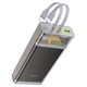Повербанк 20000mAh 22.5W со встроенными кабелями Hoco J104A Discovery Edition 2xUSB/Type-C серый - изображение 4