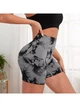 Шорты женские мраморные с Push Up эффектом для тренировок Marble M Серый с черным (70081) - изображение 5