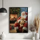 Постер Roomy "Cozy With Santa" Черная рамка с антибликовым стеклом A1 (84.1x59.4 cm.) - изображение 2