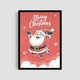 Постер Roomy "Santa On Red" Без рамки A2 (59.4x42 cm.) - изображение 1