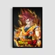Постер Roomy "Dragon Ball Super Goku" Біла рамка з антибліковим склом A1 (84.1x59.4 cm.) - зображення 1