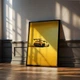 Постер Roomy "Yellow Beast" Белая рамка с глянцевым стеклом A4 (29.7x21 cm) - изображение 3