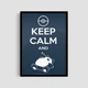 Постер Roomy "Pokemon Keep Calm" Белая рамка с глянцевым стеклом A4 (29.7x21 cm) - изображение 1