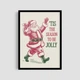 Постер Roomy "Santa Walk" Черная рамка с глянцевым стеклом A4 (29.7x21 cm) - изображение 1