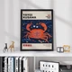 Постер Roomy "Kusama Crab 1" Без рамки A4 (29.7x21 cm) - изображение 4