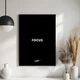 Постер Roomy "Focus Black" Черная рамка с глянцевым стеклом A3 (42x29.7 cm) - изображение 3