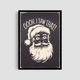 Постер Roomy "Santa Black" Белая рамка с глянцевым стеклом A1 (84.1x59.4 cm.) - изображение 1