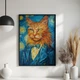 Постер Roomy "Van Gogh Cat" Без рамки A1 (84.1x59.4 cm.) - изображение 5