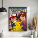 Постер Roomy "Pokemon Classic Cover" Белая рамка с глянцевым стеклом A3 (42x29.7 cm) - изображение 2