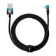 Кабель Baseus MVP 2 USB - Lightning, 2.4A, 2м Black/Blue (CAVP000121) - изображение 1