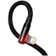 Кабель Baseus MVP 2 USB Type-C - Lightning (M/M), 20W, 2 м Black/Red (CAVP000320) - зображення 4