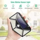 Ліхтар вуличний світлодіодний Solar interaction wall lamp 100 led з датчиком руху на сонячній зарядці чорний - изображение 6