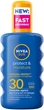 Солнцезащитный спрей NIVEA Sun Защита и увлажнение SPF 30 200 мл (5900017067735/5025970022840) - изображение 1