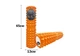 Масажний ролик EasyFit Grid Roller 45 см v.2.2 Помаранчевий - зображення 1