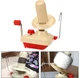 Ручная моталка для пряжи и создания мотков из нитей Wool Winder машинка - пряжемоталка с креплением на стол для перемотки / намотки ниток в клубки, бежевый (102397933) - изображение 2