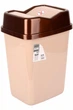 Корзина для сміття з кришкою 34,5х20,5х25,5 см (10 л) VIOLET HOUSE (0094 CAPPUCHINO) - зображення 1