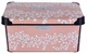 Корзина с крышкой 16.5х23.5х35 см (10 л) VIOLET HOUSE (0647 DECOR PINK FLOWERS) - изображение 2
