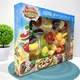 Набор продуктов WToys Кулинарная фантазия 25 элементов овощи и фрукты на липучках доска для нарезки нож (10265) - изображение 4
