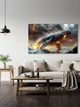Картина на холсті МАКО "Величний кит" 60x100 см MK10543 - зображення 4