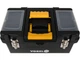Ящик для інструментів на 2 колесах з ручкою пластиковий 3 секції, 45х28х82/104 см VOREL (78736) - зображення 5