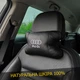 Набор автодушки 2шт на подголовник Audi / Ауди из натуральной кожи черная / Подголовник в машину - изображение 5