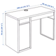 Компьютерный стол MICKE 105х50 см IKEA 802.130.74 белый - изображение 6