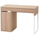 Комп'ютерний стіл MICKE 105х50 см IKEA 804.847.63 дуб білений - зображення 1