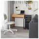 Комп'ютерний стіл MICKE 73х50 см IKEA 203.517.42 дуб 73х50 - изображение 7