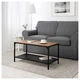 Журнальний столик FJALLBO 90x46 IKEA 703.354.86 сосна/чорний - зображення 1
