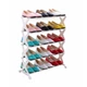 Полиця для взуття складана Shoe Rack 5 полиць Білий - зображення 1