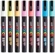 Набор маркеров Uni Posca PC-3M Soft Color 8 шт (PC-3M SOFT COLOR 8C) - изображение 2