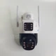Камера видеонаблюдения от SIM-карты 4G с солнечной панелью, поворотная уличная IP-камера 1080p с 2 объективами, ночным видением, датчиком движения, внешняя беспроводная камера с управлением через приложение V380 Бело-черная V36 - изображение 4