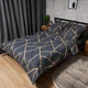 Комплект постельного белья Moon&Star Полуторный Евро 160х220 см Deep Blue Luxe Микросатин Premium (MS-820009891) - изображение 1