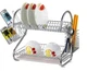 Кухонный органайзер для сушки посуды Wet Dish Organiser, настольная подставка сушилка для посуды и приборов в шкаф - изображение 2