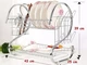 Кухонный органайзер для сушки посуды Wet Dish Organiser, настольная подставка сушилка для посуды и приборов в шкаф - изображение 4