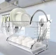 Кухонный органайзер для сушки посуды Wet Dish Organiser, настольная подставка сушилка для посуды и приборов в шкаф - изображение 5