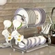 Кухонный органайзер для сушки посуды Wet Dish Organiser, настольная подставка сушилка для посуды и приборов в шкаф - изображение 10