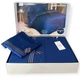 Комплект постельного белья Maison D'or Maison Deluxe Navy Brown люкс сатин 220-200 см синий - изображение 1
