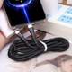 Кабель PD Type-C к Type-C 120W 6A 2 м быстрой зарядки и передачи данных Чёрный ( код: Type-C2m120WB ) - изображение 6