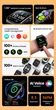 Смарт-годинник HAYLOU Watch S8, дзвінки, вигнутий екран 1.96" AMOLED, 270mAh, Bluetooth 5.3, водонепроникні, чорні - зображення 3