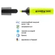 Маркер Highlighter e-345 2-5 мм клиновидный жёлтый - изображение 2